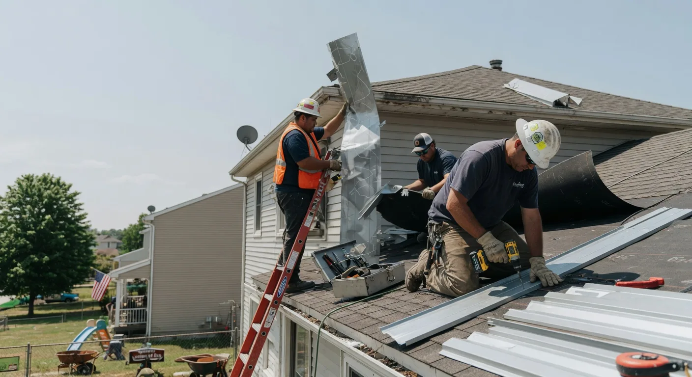 Storm Damage Metal Roof Repair in Bankston, AL